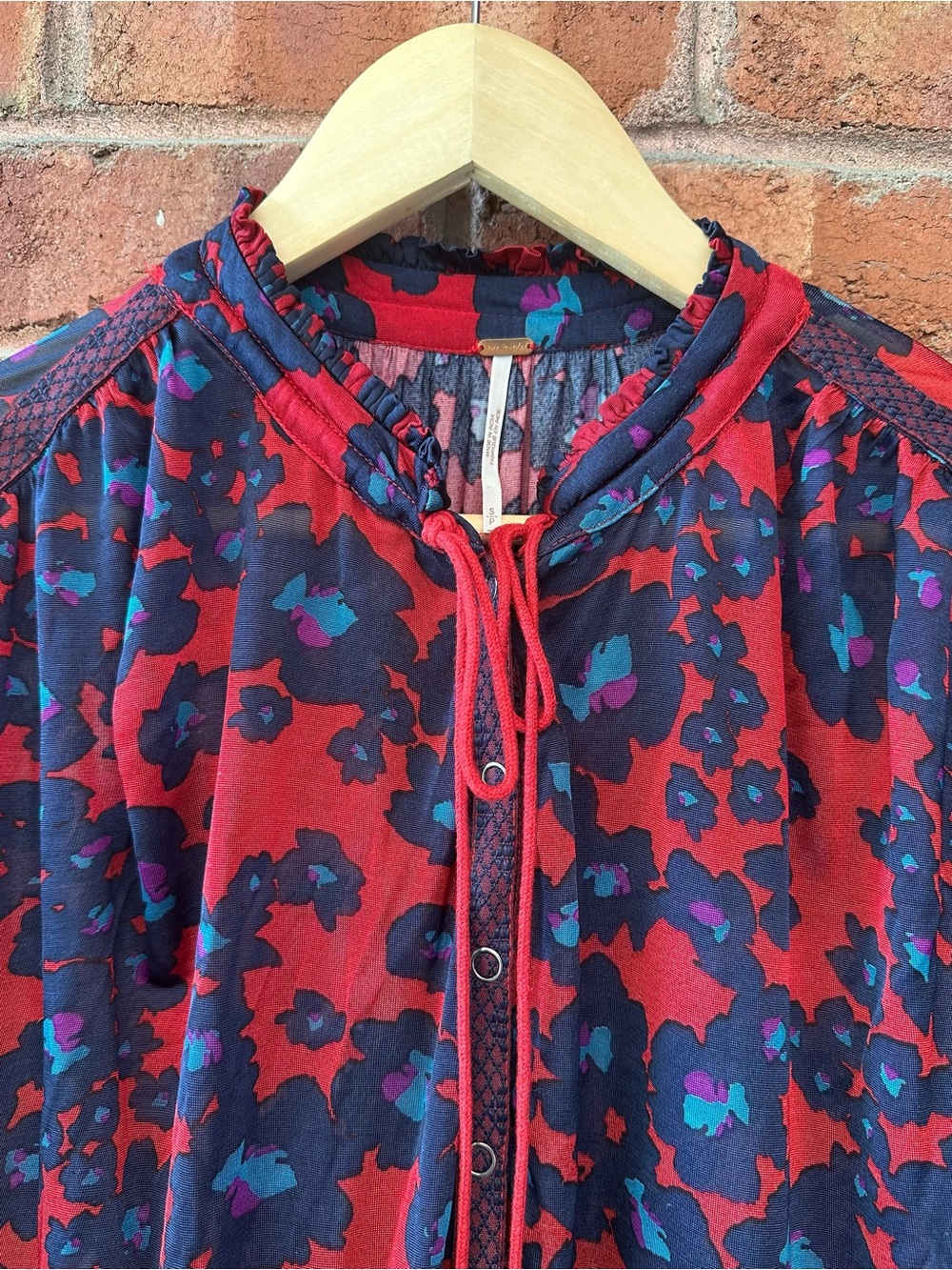 Free People Love Letter Floral Tunic Long Sleeve Dress - Picture 6 of 11